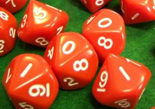 d10, dice, gamer supplies, trapezohedral