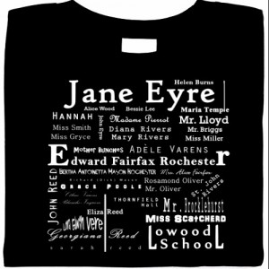 List of Jane Eyre Characters T-Shirt  