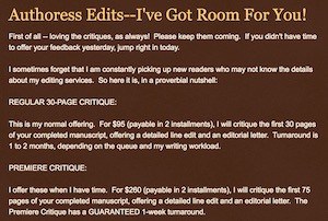 copy editor, miss snark's first victim